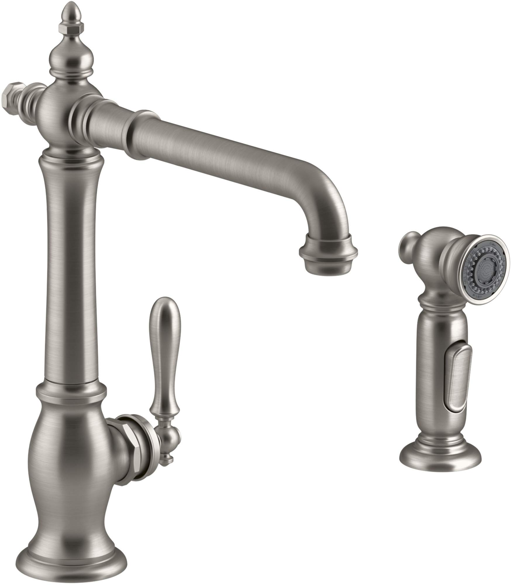 KOHLER Artifacts 2-hole kitchen sink faucet with 13-1/2