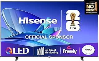 Hisense 50" 50E78QTUK QLED Smart AI TV - 4K Direct Lit Viewi