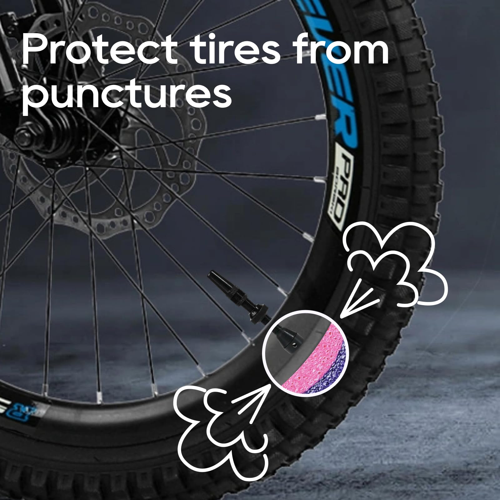 Steli Valvola Tubeless 44mm In Lega Con Tappi Di Rimozione – 2 Pezzi Nero Per Ruote 27″