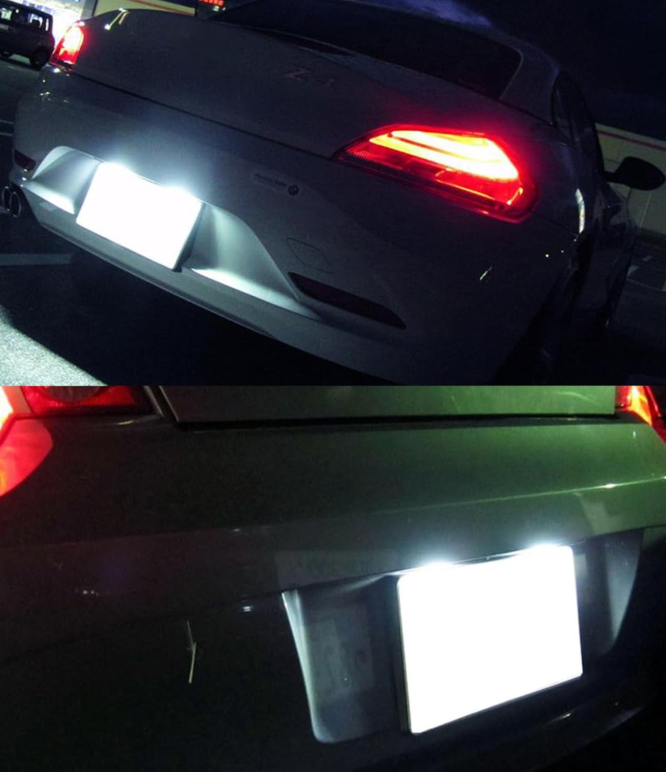 iJDMTOY OEM-Fit 3W Full LED License Plate Light Kit Compatible With BMW 1 6 Series Z4 X2 X4 i3, Powered by 18-SMD Xenon White LED & Can-bus Error Free