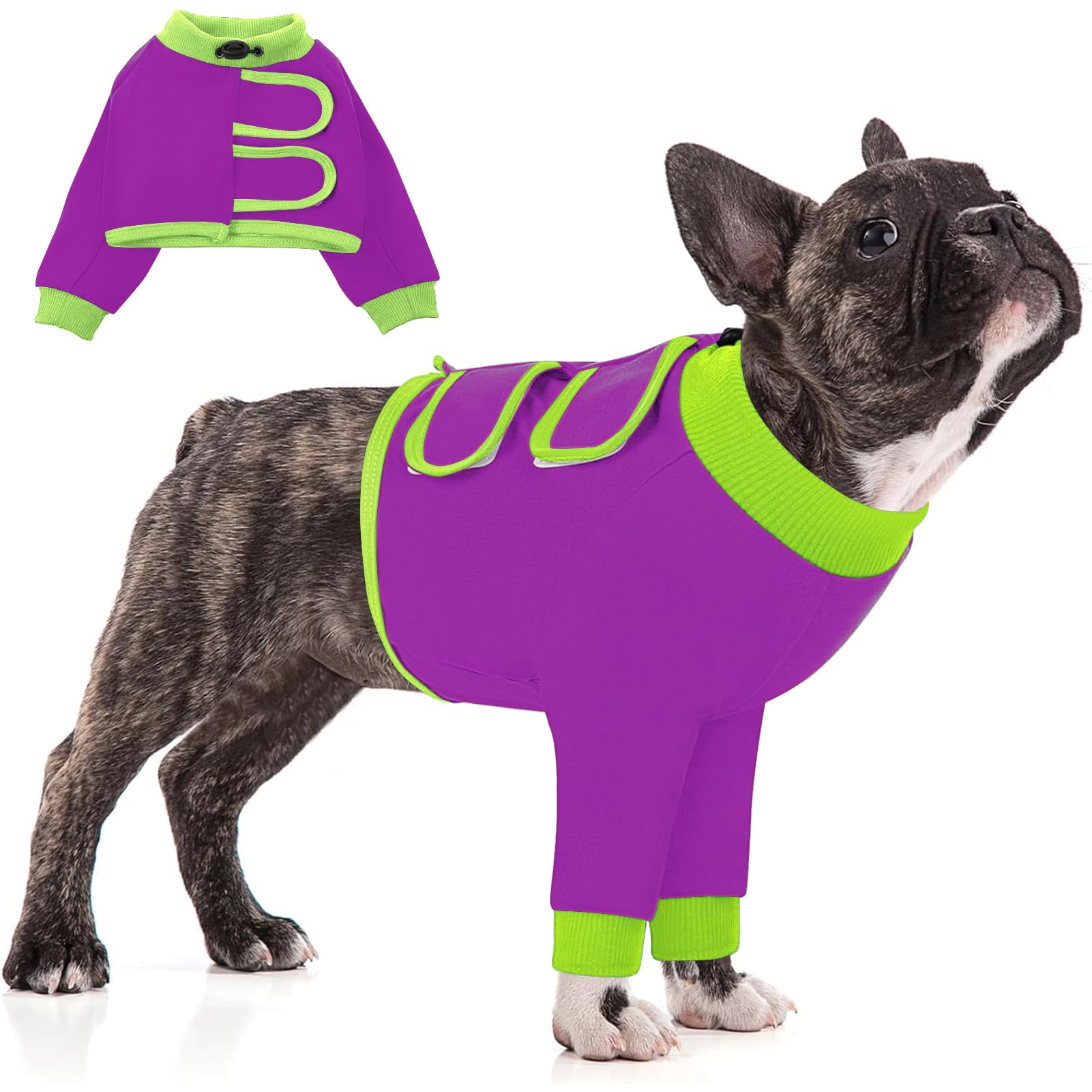 KOESON Soft Dog Recovery Suit for Front Legs, 100% Cotton, S