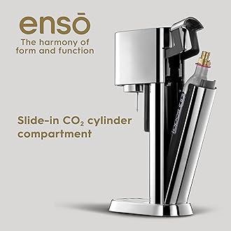SodaStream Enso Sparkling Water Maker Kit - includes CO2 and Carbonating Bottle