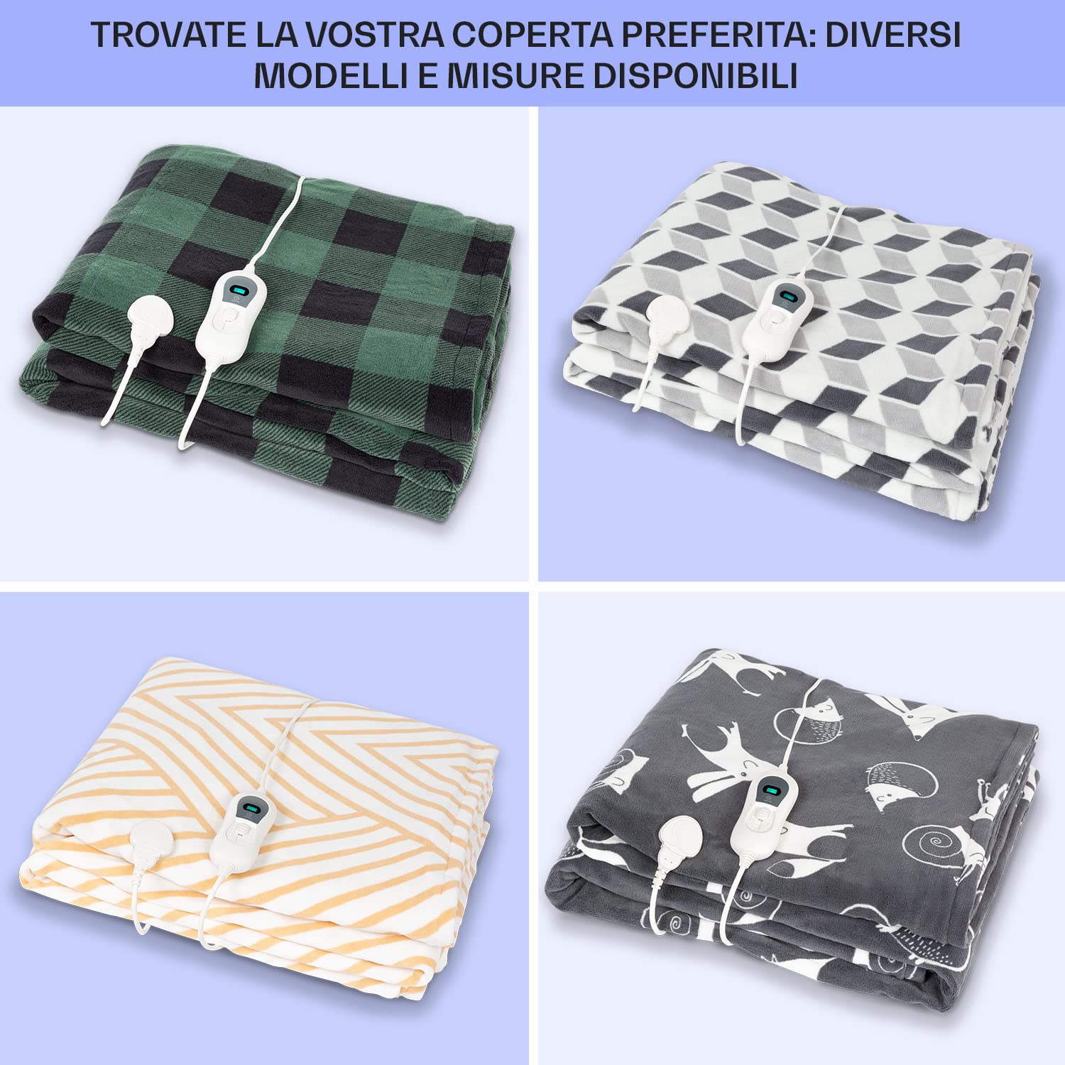 Klarstein Scaldasonno Matrimoniale XL, Coperta Termica Elettrica 180 x 130 cm, Scaldaletto Matrimoniale Elettrico 3 Livelli di Temperatura, Lavabile in Lavatrice, Coperta Elettrica per Letto e Divano