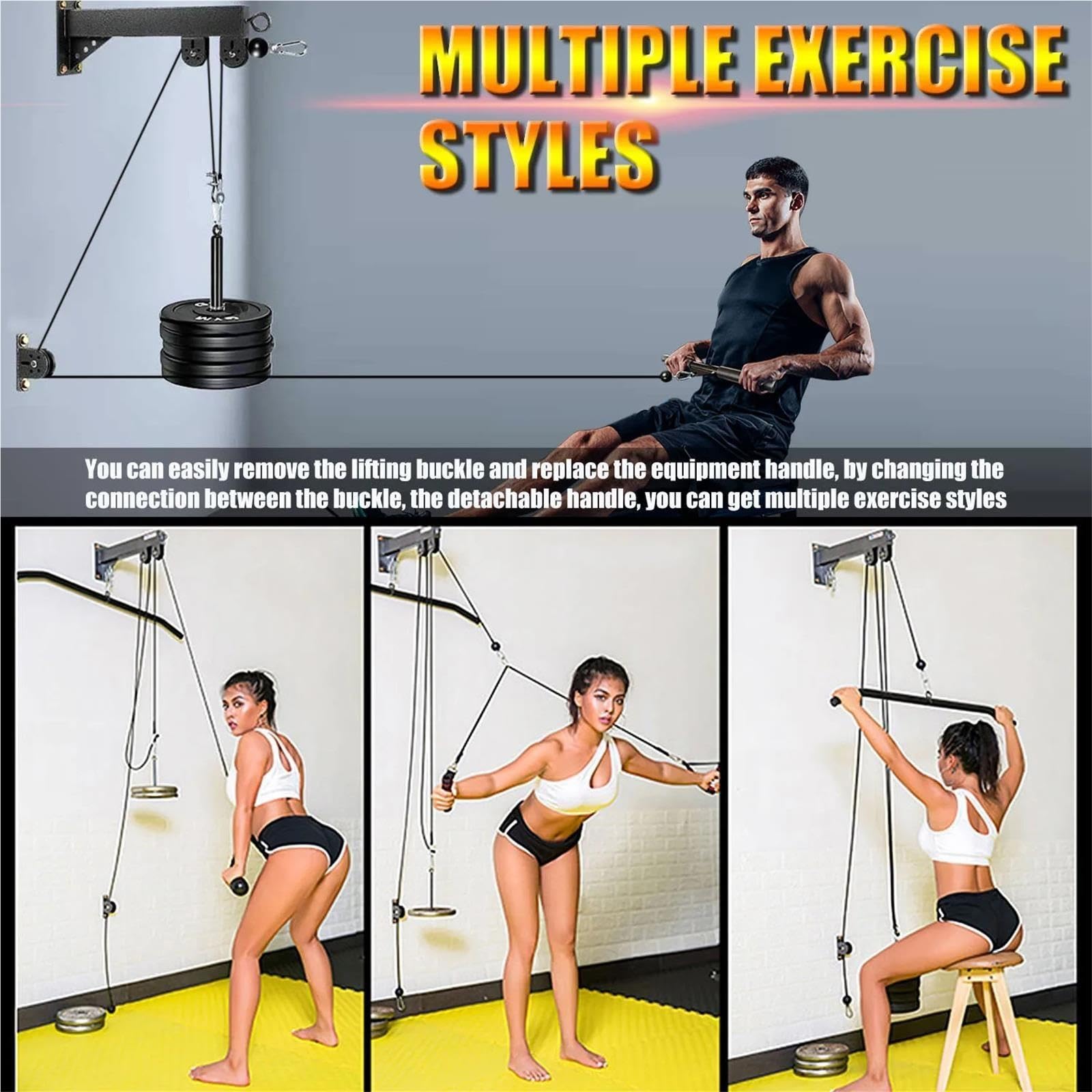 Sistema De Polea Montaje En Pared for Fitness