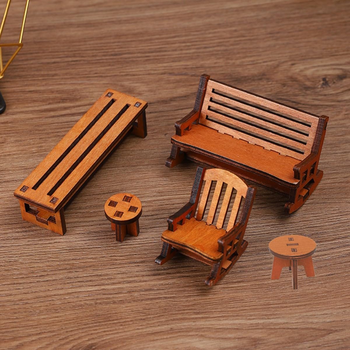 KARLOR Miniature Wooden Furniture Set - Image 2