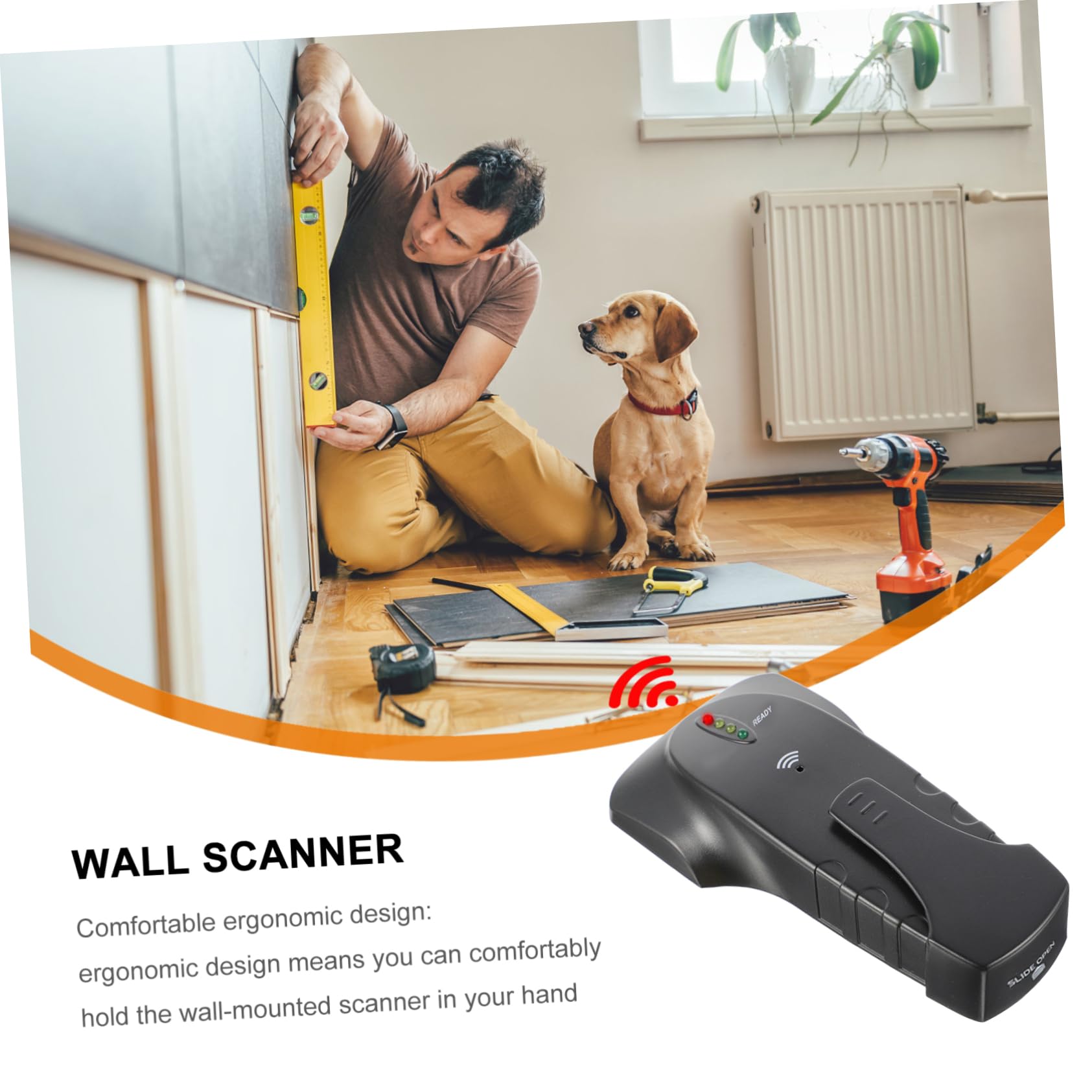 UKCOCO 2pièces Détecteur De Métaux Mural Scanner Électronique Pour Plafonds Et Sols Détection De Et Jusqu Affichage Led Et Alarme Sonore Design Ergonomique Compact Et