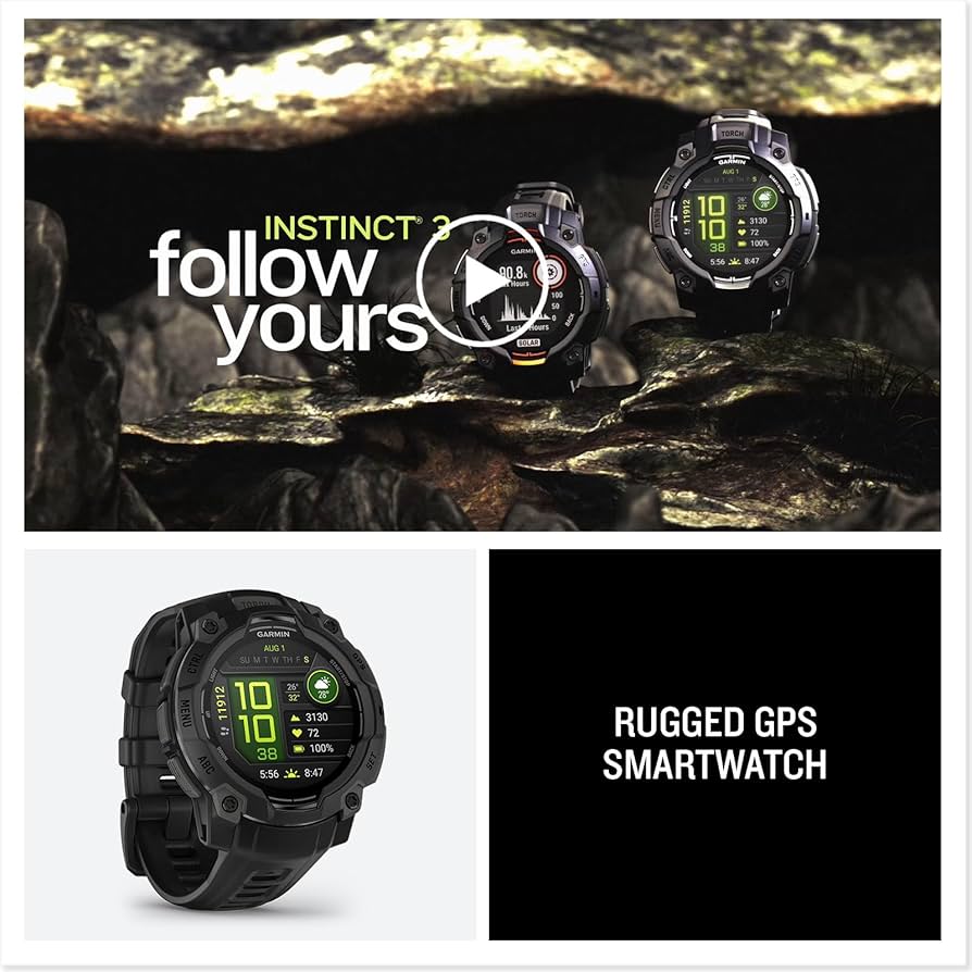 GARMIN INSTINCT 3 AMOLED45mm インスティンクト3 Garmin Instinct® 3 | AMOLED | Rugged GPS Smartwatch | 45mm