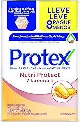 Sabonete em Barra Protex Nutri Protect Vitamina E 85g Leve 8 Pague 6