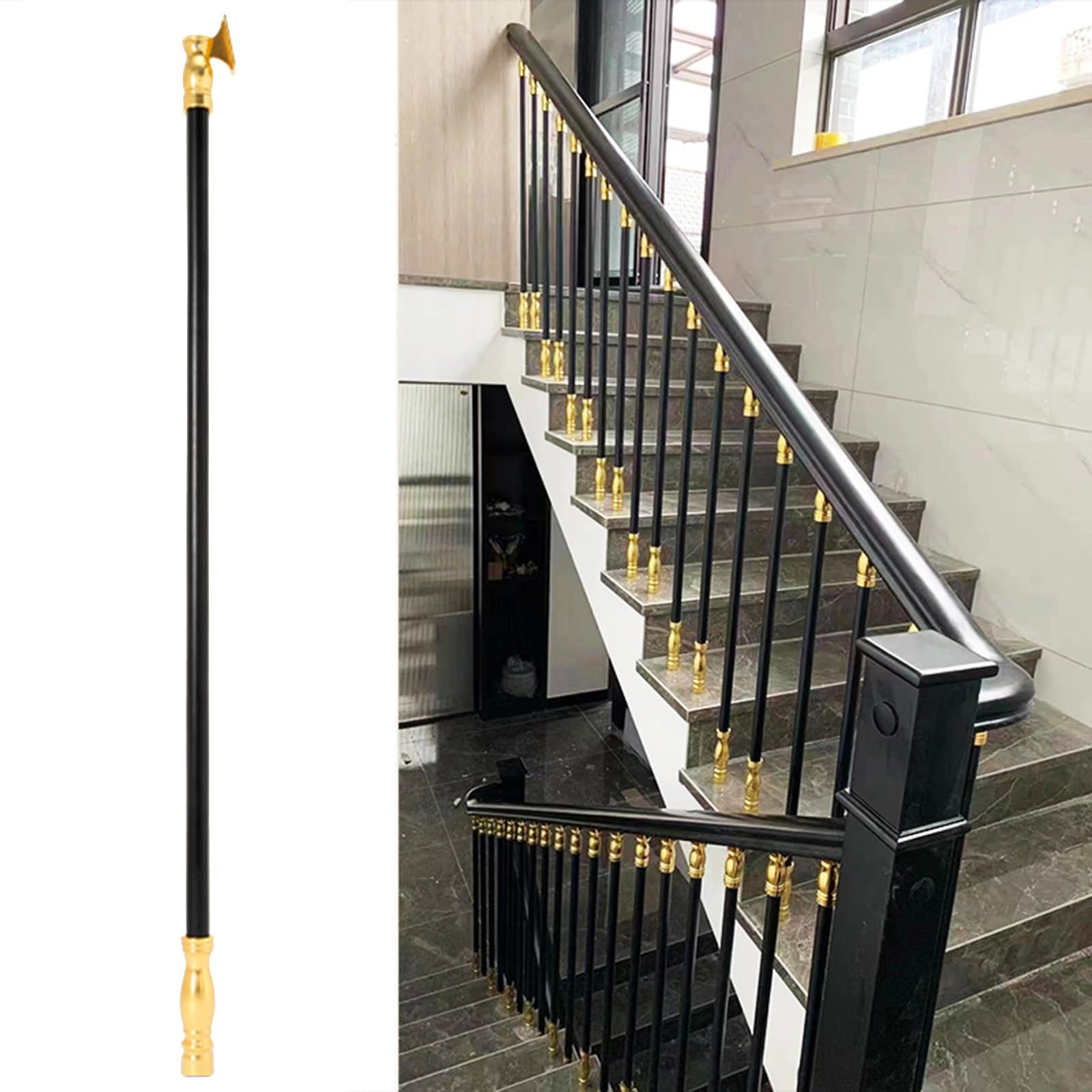 Poteaux de garde-corps pour sécuriser la terrasse et le balcon familial de 95 cm