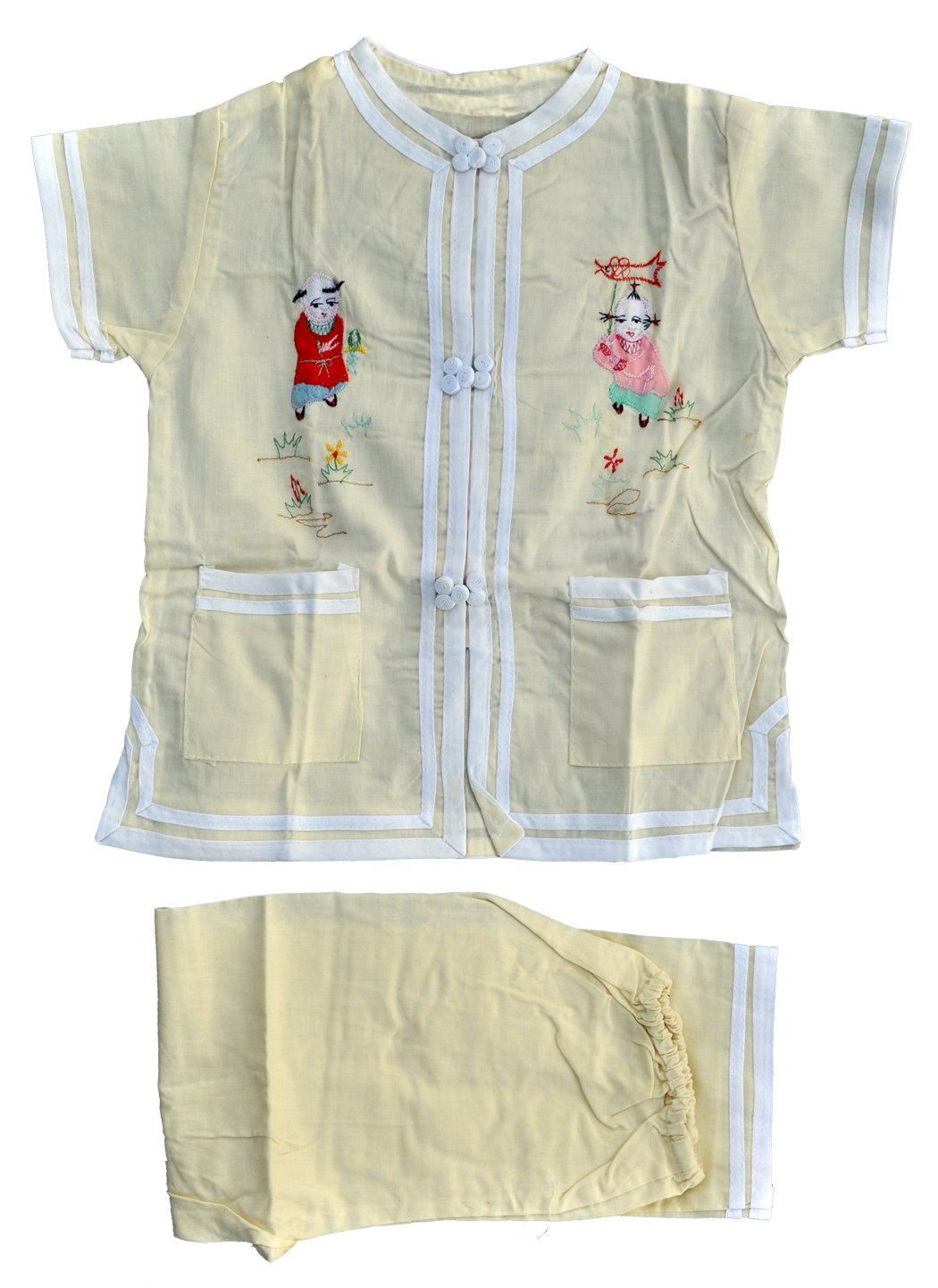 Harvey JBig Girls' Top and Pants Set Size S (8) Cream