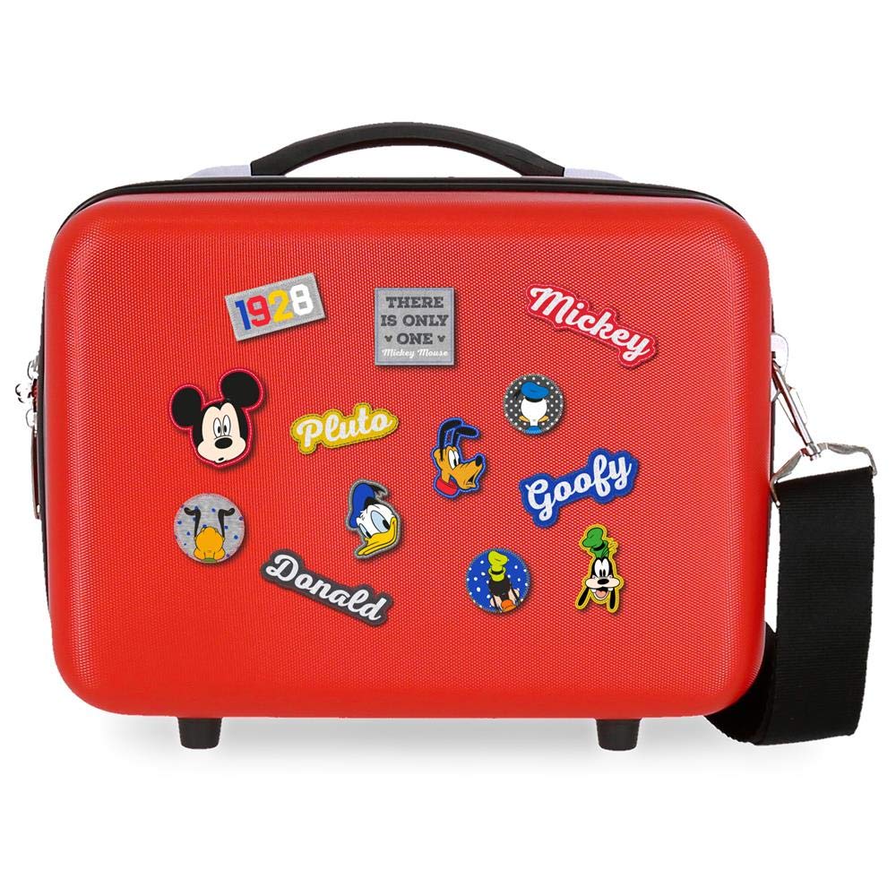 DisneyHave a good day Mickey Adaptable Beauty Case Red 29x21x15 cms ABS
