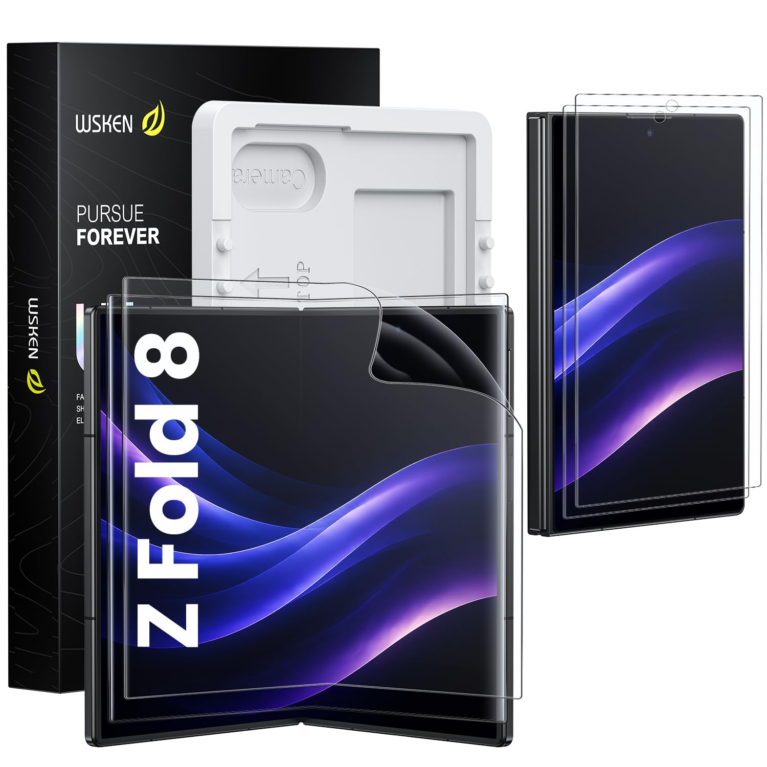 WSKEN for Samsung Galaxy Z Fold 8 Screen Protector - Easily Install