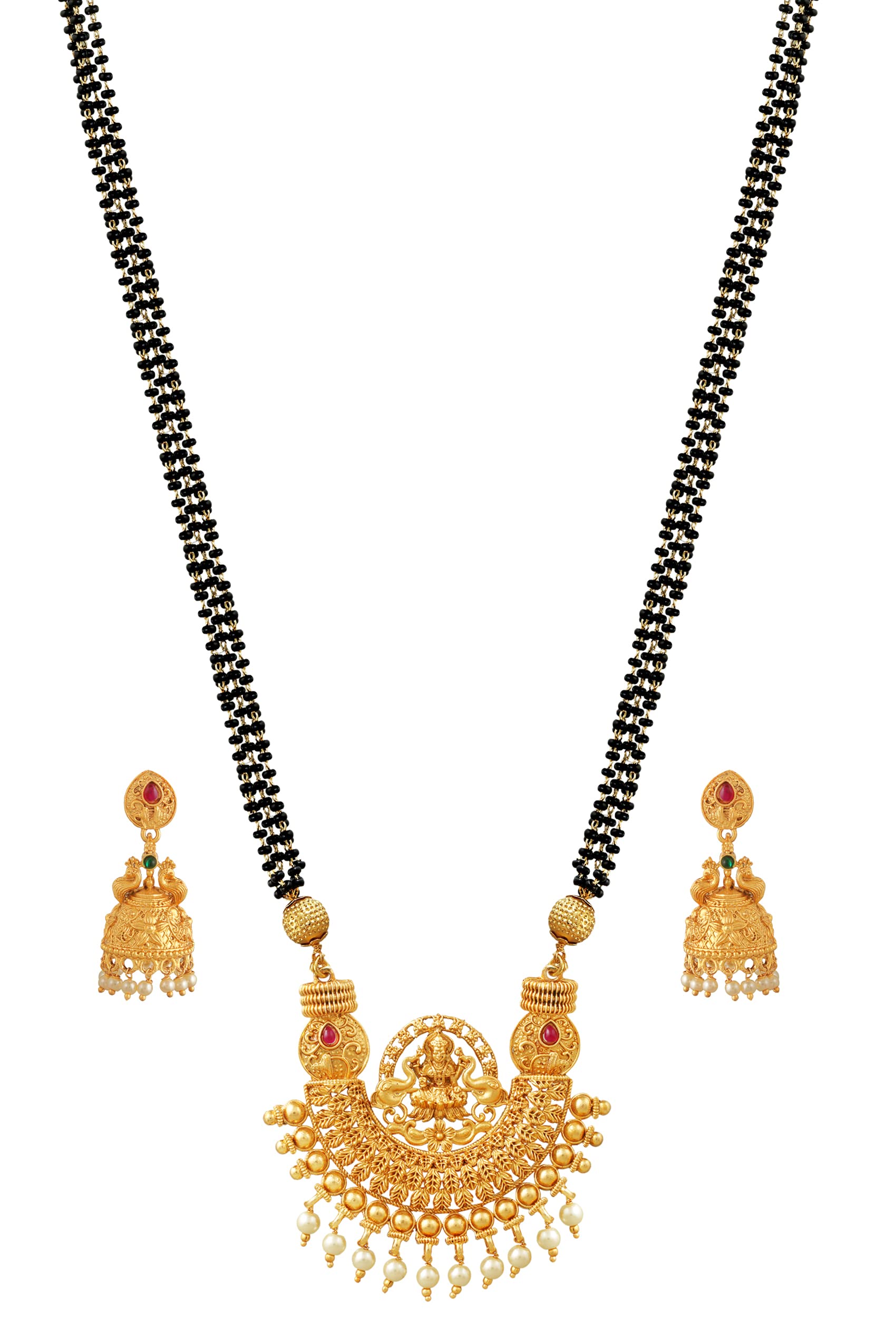 Mansiyaorange Long Black Beads 1 Gram Gold Multi Color Nallapusalu/Mangalsutra/Tanmaniya With Earrings For Women(24 Inch Long) (B09MQS6S4Z) Amazon Price History, Amazon Price Tracker