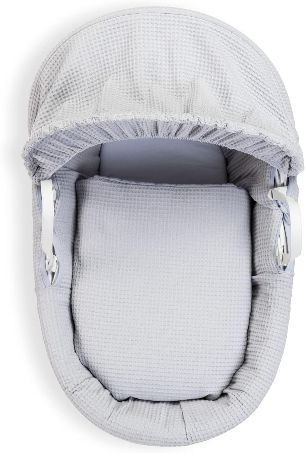 Clair de Lune Ensemble de couffin gaufré (Panier Non Inclus) – (Gris)
