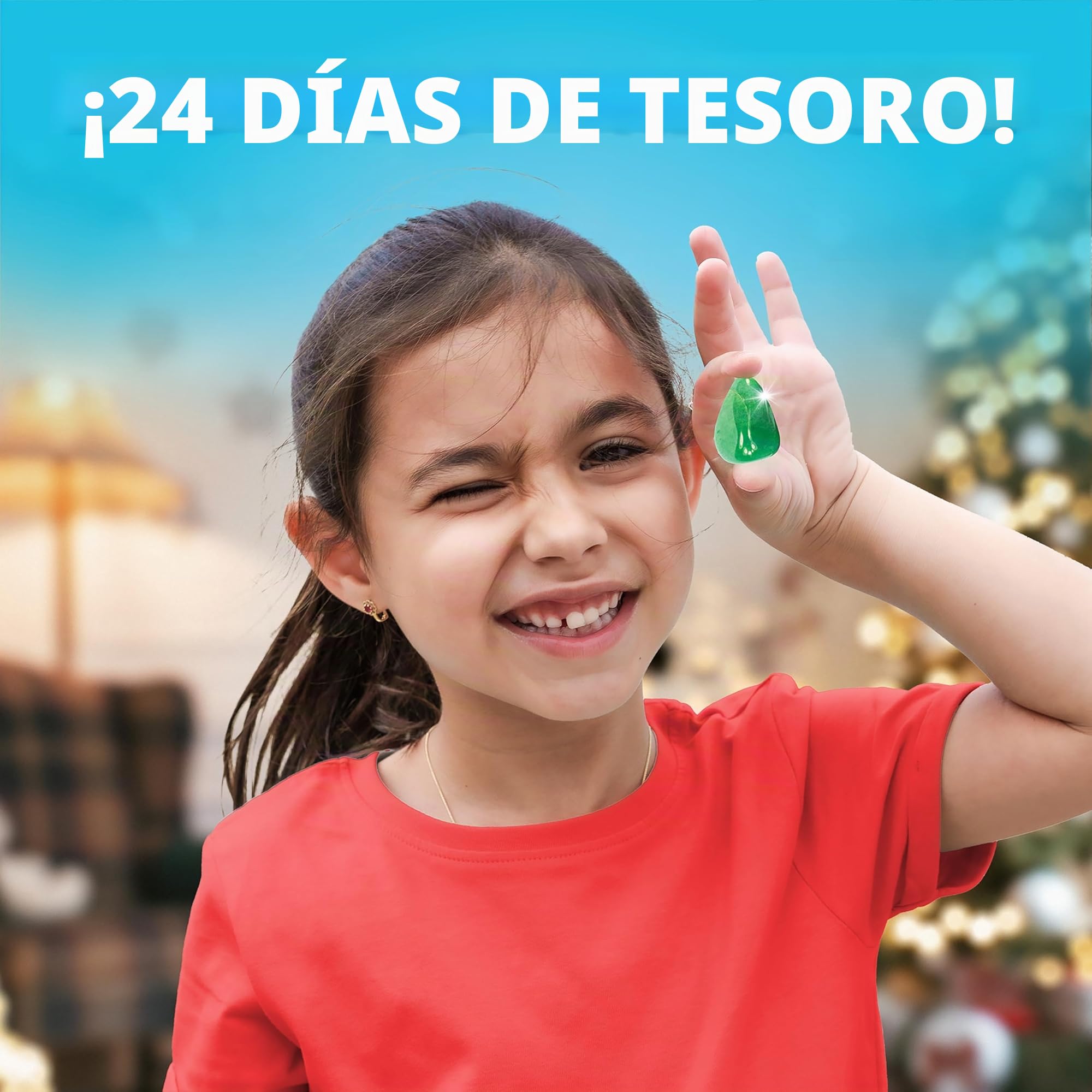 National Geographic - Calendario de Adviento de piedras preciosas 2025, edición limitada, calendario de cuenta regresiva de Navidad para niños con 24 gemas, colección completa de rocas, kit de