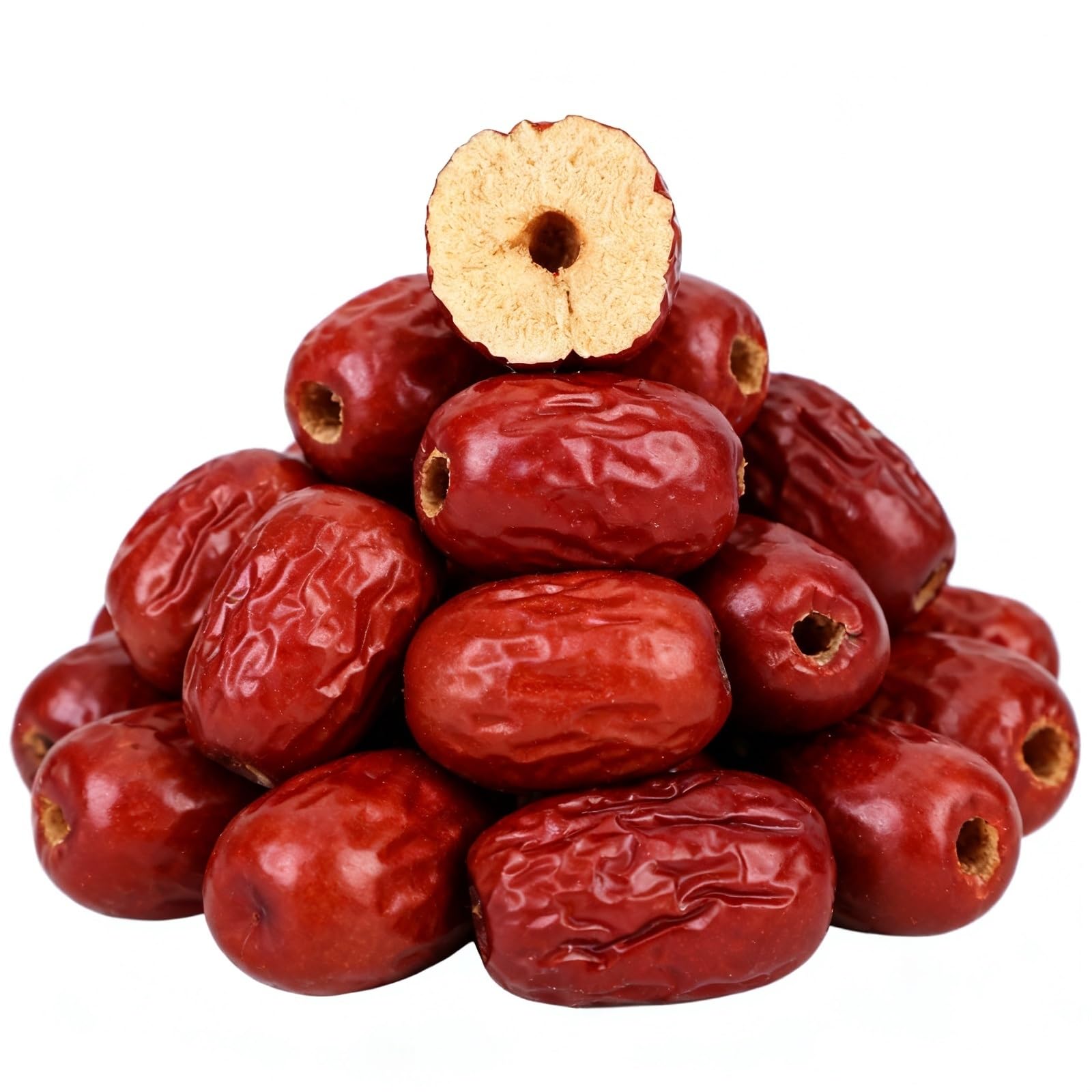 250 g de dátiles rojos secos, azufaifas de pulpa gruesa y corazón pequeño, dulces naturales, té, gachas, sopa y repostería.(1000g)