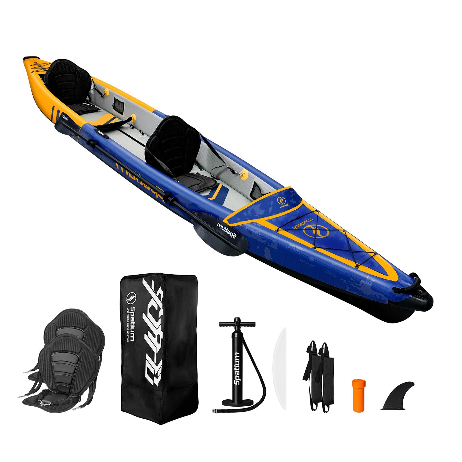 Spatium Inflatable Kayak 2 Persons,Leisure Drop Stitch,410 cm