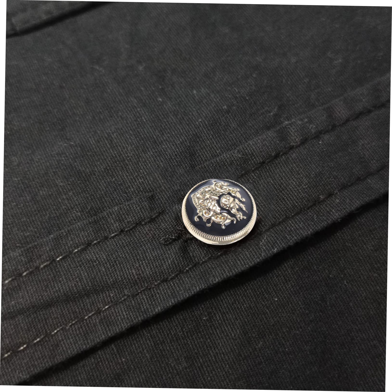 Amazon | OHPHCALL 10個 金属ボタン コートのアンティークボタン  