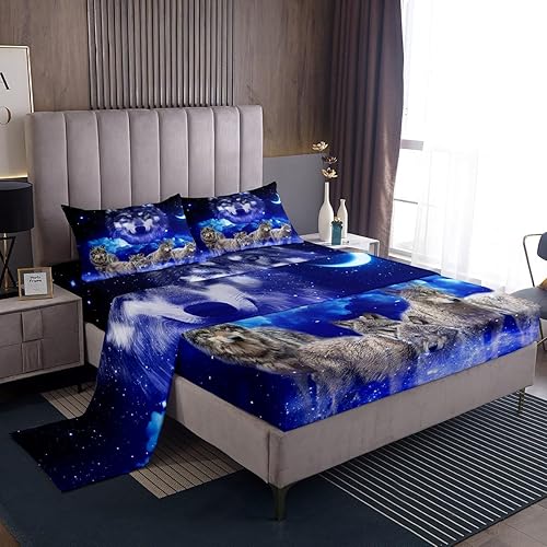 Miniatura 38 de Juego de sábanas retro floral de los 70 de tamaño individual, juego de decoración de cama con flores hippie y hojas con 1 sábana encimera y 1 sábana