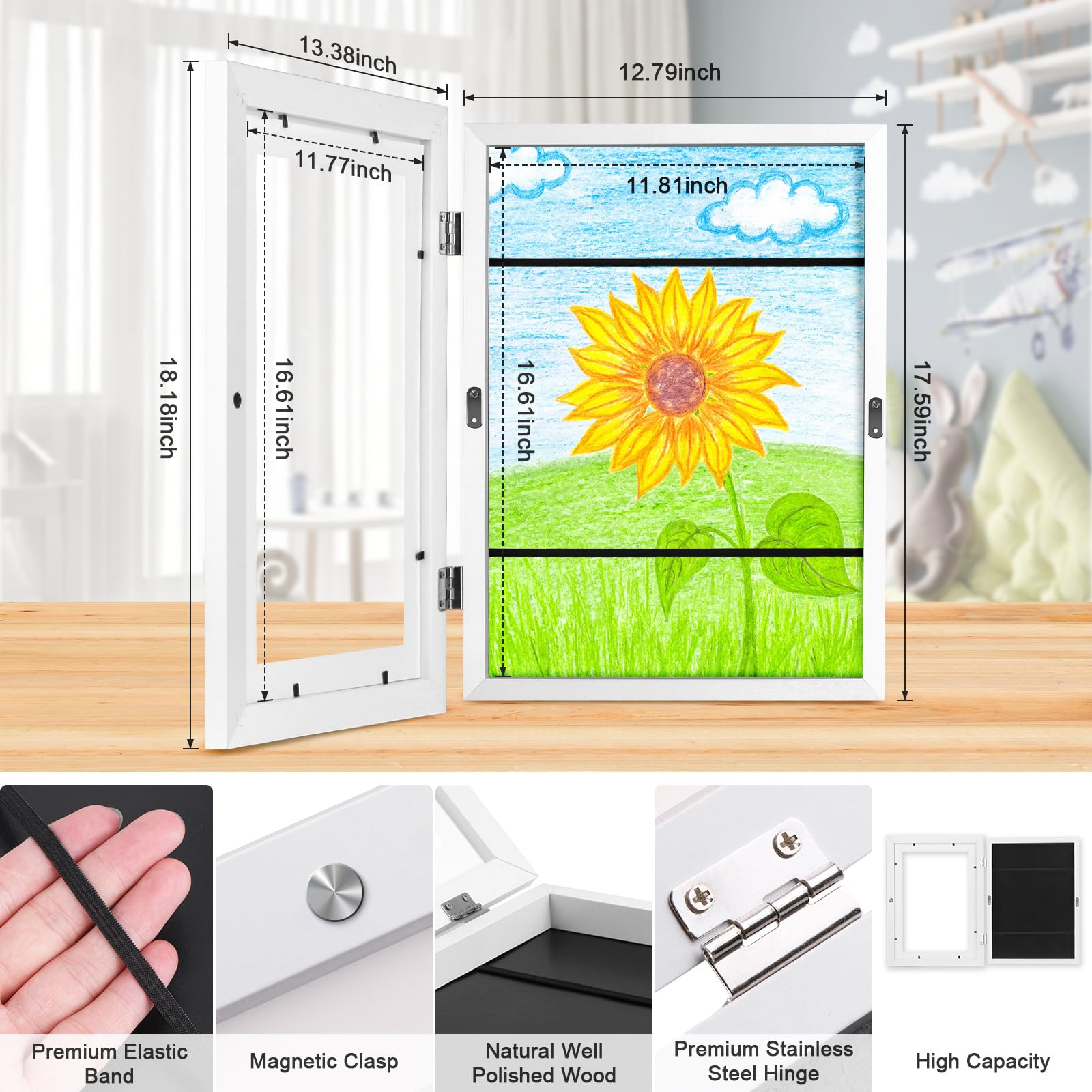 Amazon.co.jp: Mkway 18×13インチ 子供用アートディスプレイフレーム