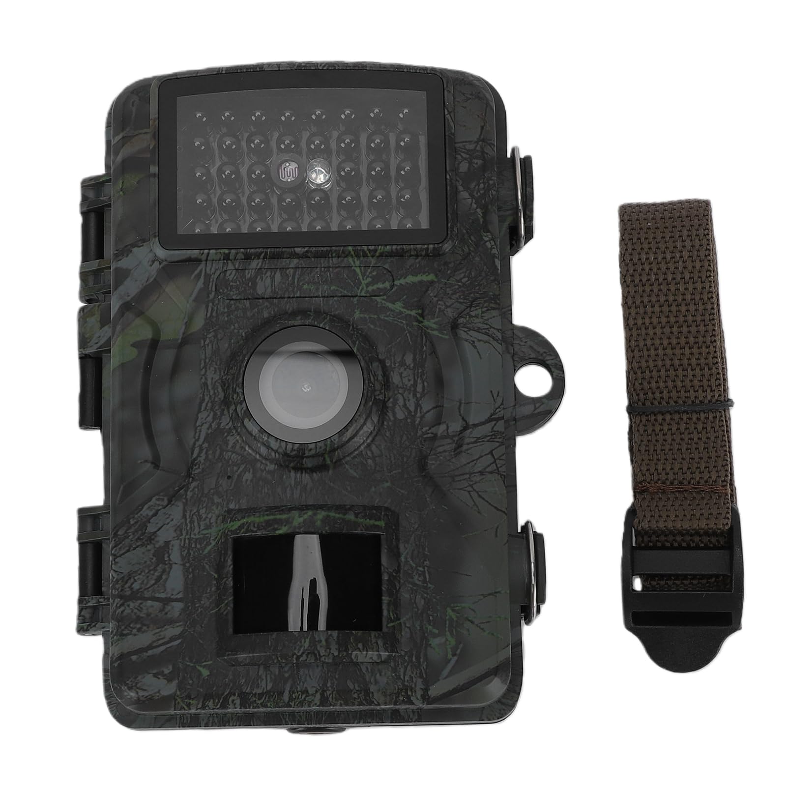 Caméra de Surveillance de la Faune Activée par Le Mouvement avec écran de 2", Photos 12 MP, Vidéos 1080p, Caméra de sécurité Extérieure IP56 pour l'observation de la Faune et la sécurité