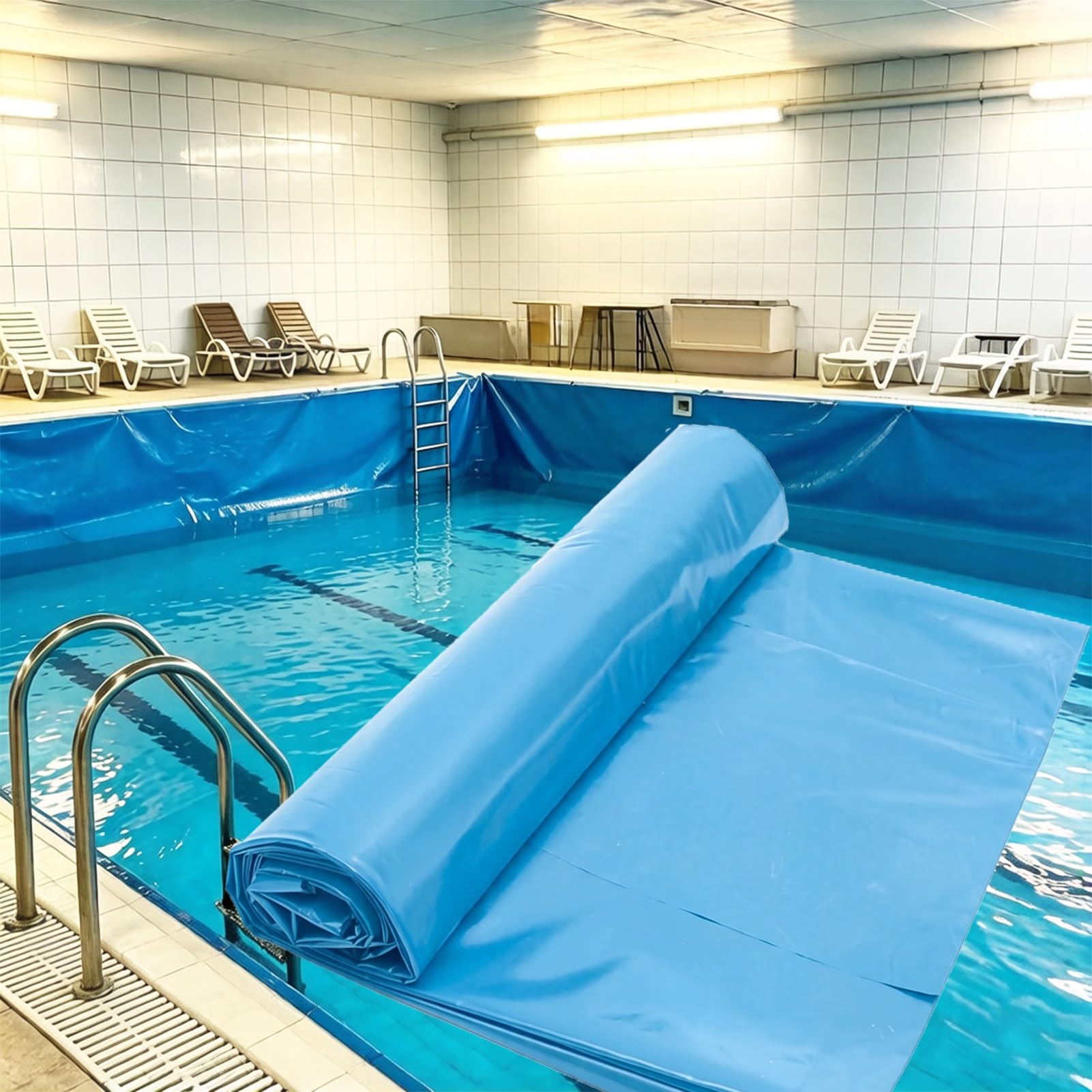 JNTFNE Pond Liner Swimming Pool Lining 1x8m 2x4m 4x5m 5x6m 6x9m 7x12m 10x15m UV Resistant Sealing Film Damp Proof(3x12m(9.8x39.3ft))