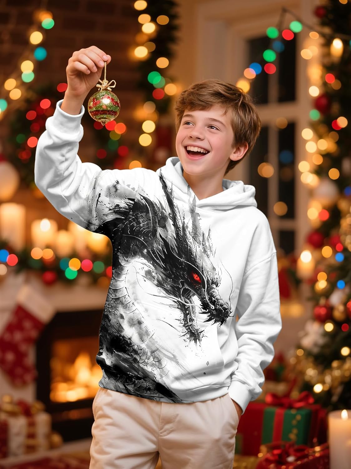 SANKILL Boys Sweatshirts Graphic Hoodies for Boys Hoodies Size 14-16 Cool Teen Boy Gifts Kids Sweatshirts 10 12 Clothes Youth - Image 7