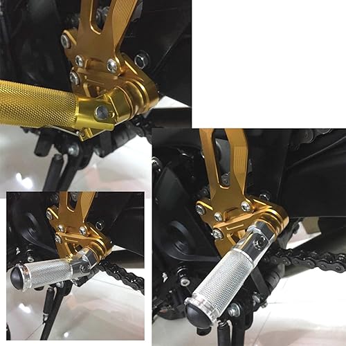 Miniatura 7 de 8mm Reposapiés plegables para motocicleta, reposapiés traseros, pedales universales para CBR125R CBR250R CBR600RR CBR900RR CBR1000RR CB190R MT-03