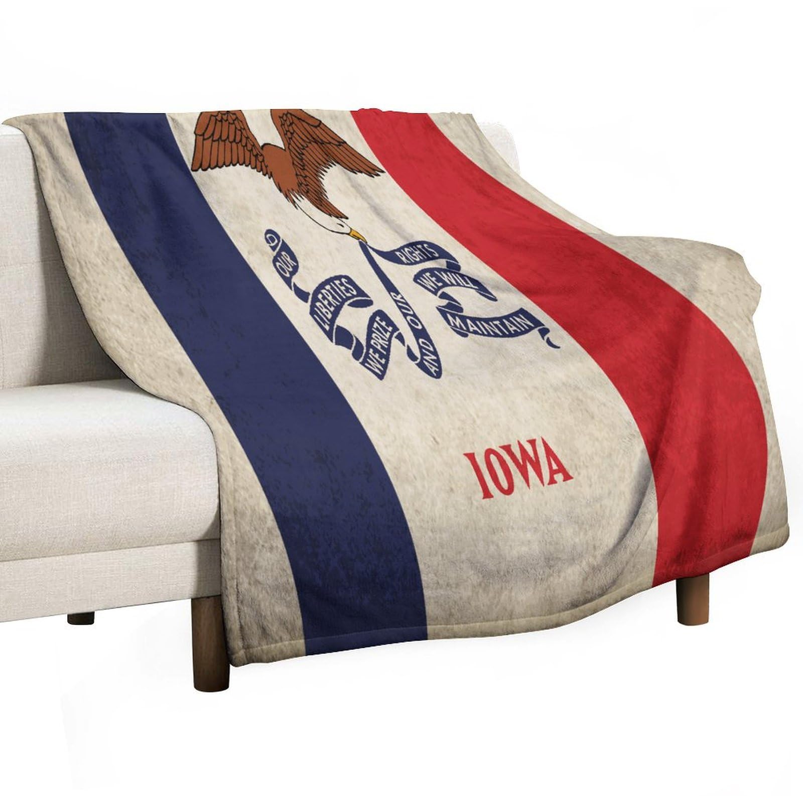 Couverture polaire légère USA Lowa - Restez au chaud en camping et sur le canapé