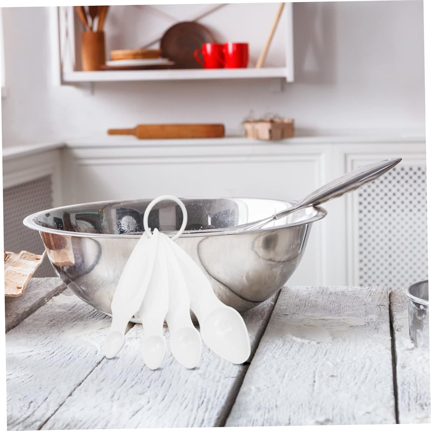 Zerodeko 20pcs Braille Measuring Spoon Long Handle Measuring Spoon for Blind Baking Tool Smooth Finish