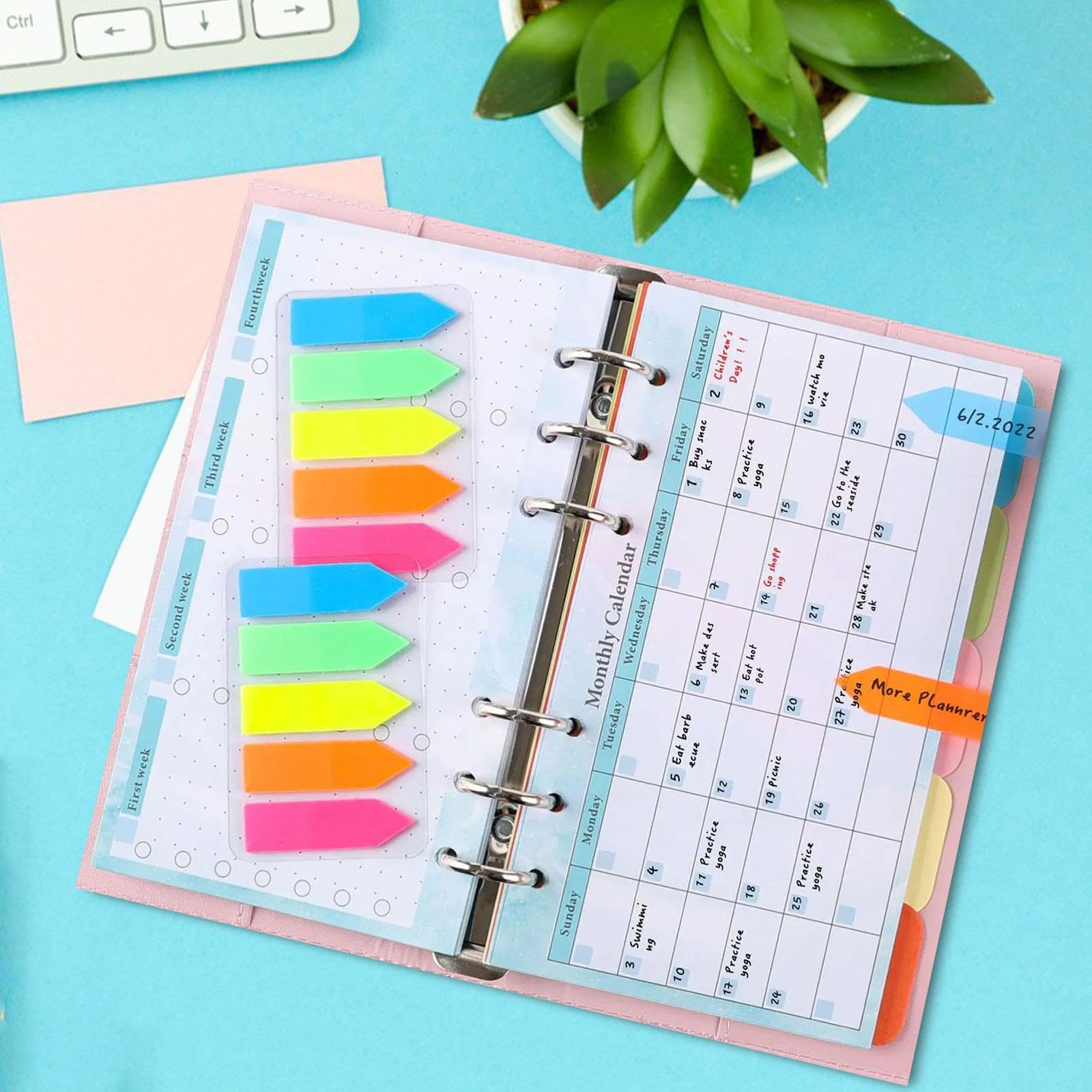 Amazon.co.jp: PEWETE ルーズリーフ A6 リフィル紙 6 リング