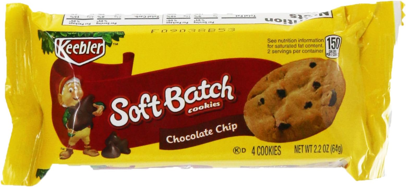 Soft Batch Cookies, Chocolate Chip, 2.2 oz