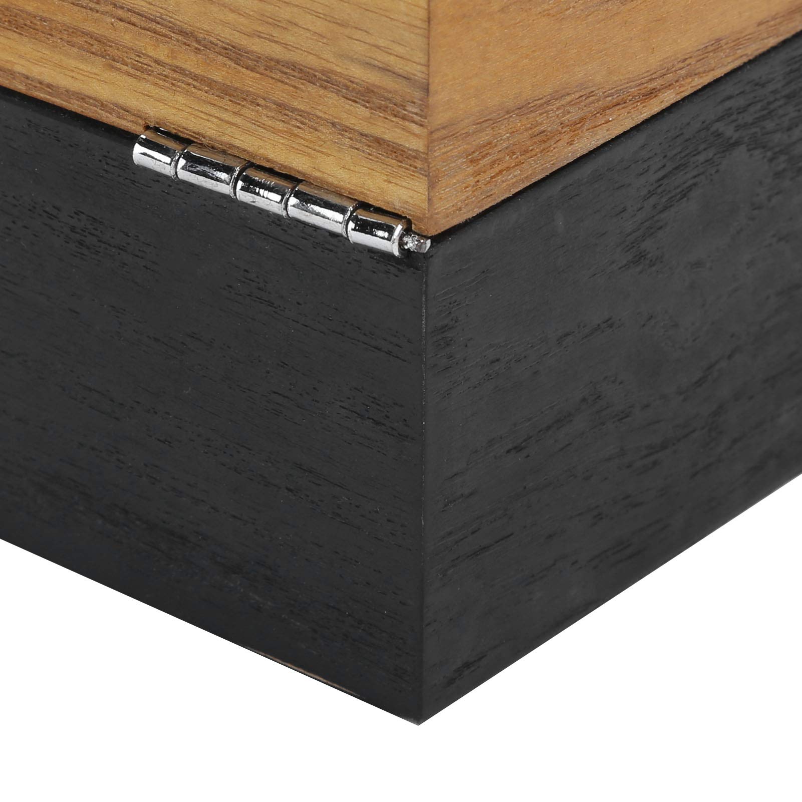 Caja de Reloj de Madera Maciza Vitrina Premium de 6 Ranuras con Tapa de Vidrio Organizador de Almacenamiento de Lujo para Coleccionistas de Relojes Entusiastas Regalos de