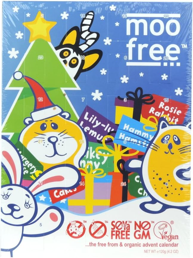 Moo Free - Organic Free From Advent Calendar - 100g (Case of 6)