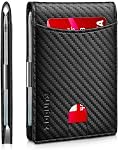 RUNBOX Mens Slim Wallet Larger Capacity with 12 Slots RFID Blocking Minimalist Bifold Front Pocket Wallet for Men with ID Window