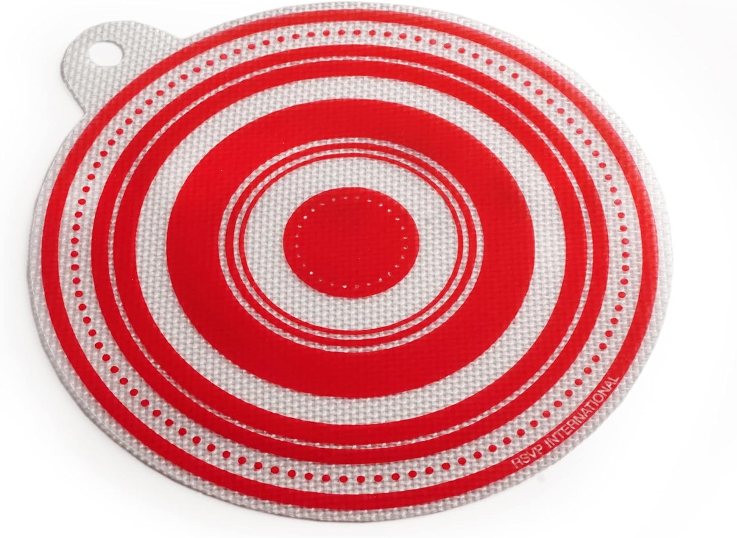RSVP International Silicone Multi-Purpose Kitchen Tool Jar Opener/Non Skid Pad, 6.5 Round, Red