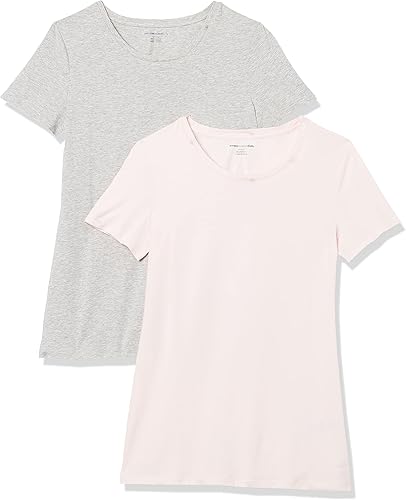 Vista 249 de Yaxa Essentials Women's Regular-Fit Short-Sleeve Crewneck T-Shirt