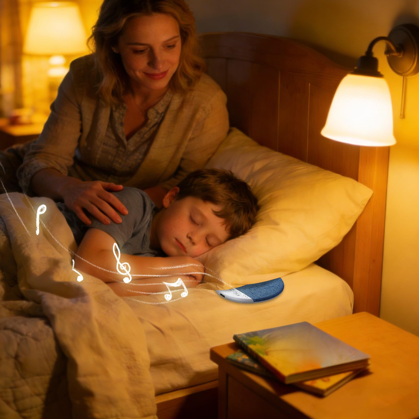Altoparlante da Cuscino per Auricolari Wireless con Temporizzatore | Diffusore Sonoro Privato Portatile Per Camera Da Hotel Campeggio Dormienti Viaggiatori Studenti E Professionisti