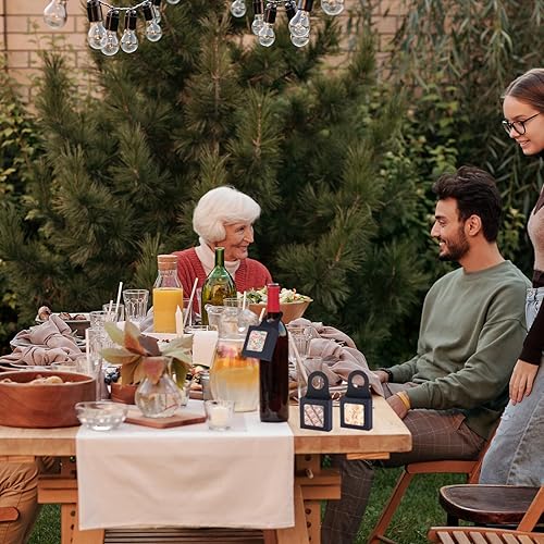 Miniatura 6 de 10 cajas para botellas de vino con ventana visible para botellas de vino tinto, papel marrón, colgador de botellas de vino, cajas de regalo