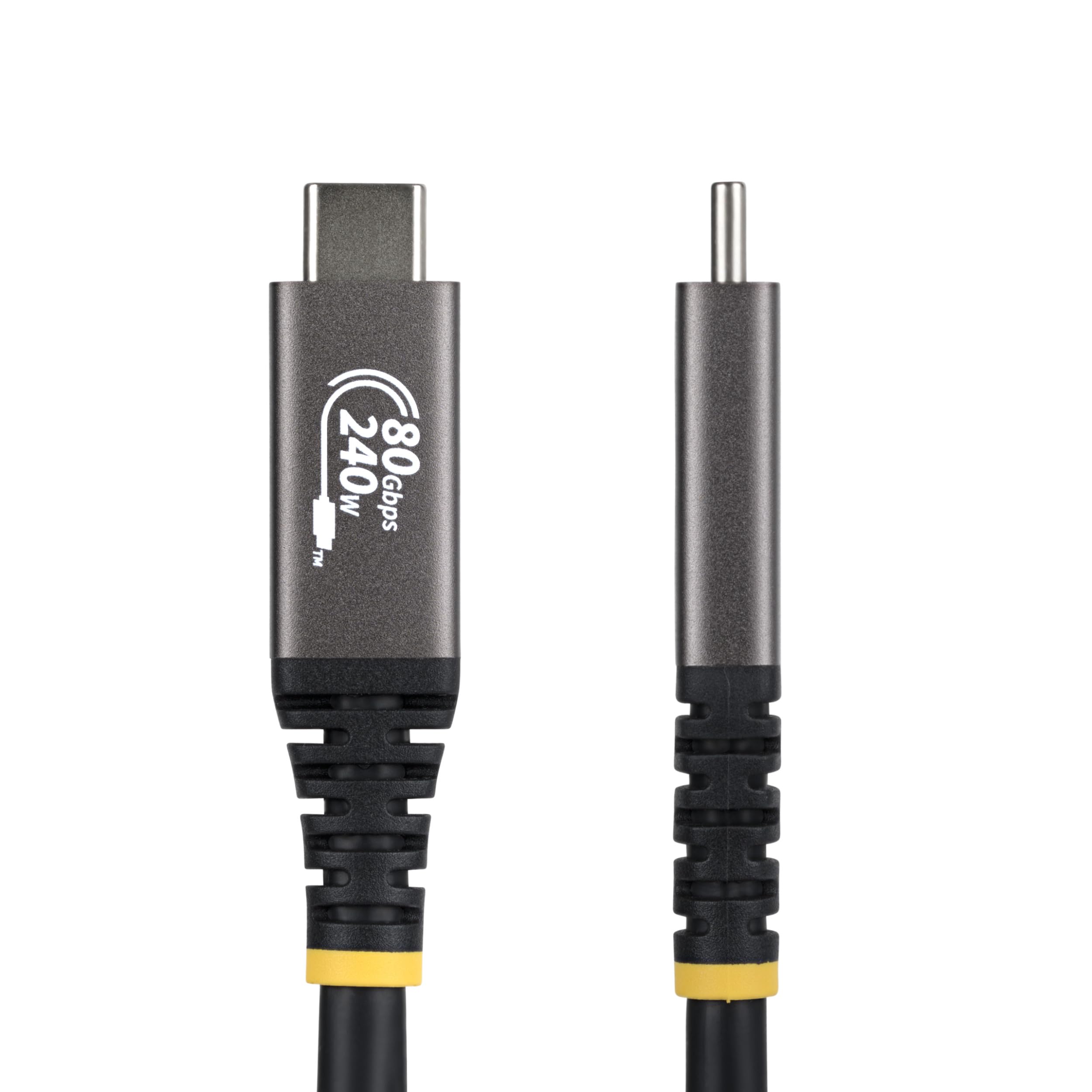 StarTech.com USB4 kabel 1,5 m, 80 Gb/s, z certyfikatem USB-IF, 240 W PD, 8K 120 Hz / 4K 240 Hz, DP2.1, kompatybilny z Thunderbolt 4