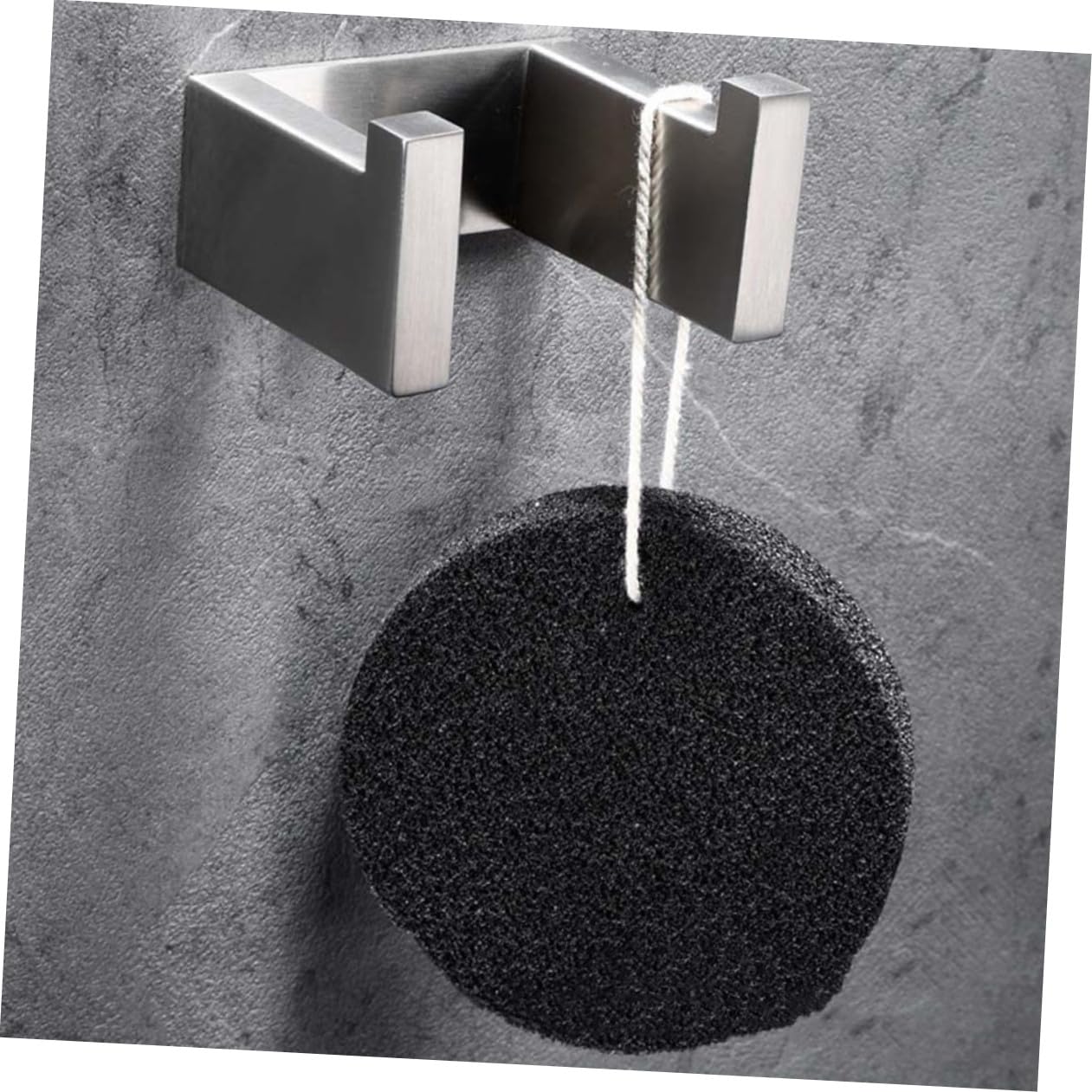NUOBESTY 2 Piezas percha sencilla Gancho Almacenamiento de toallas para el baño manos abrigo colgador de estilo moderno perchas antioxidantes acero inoxidable 304