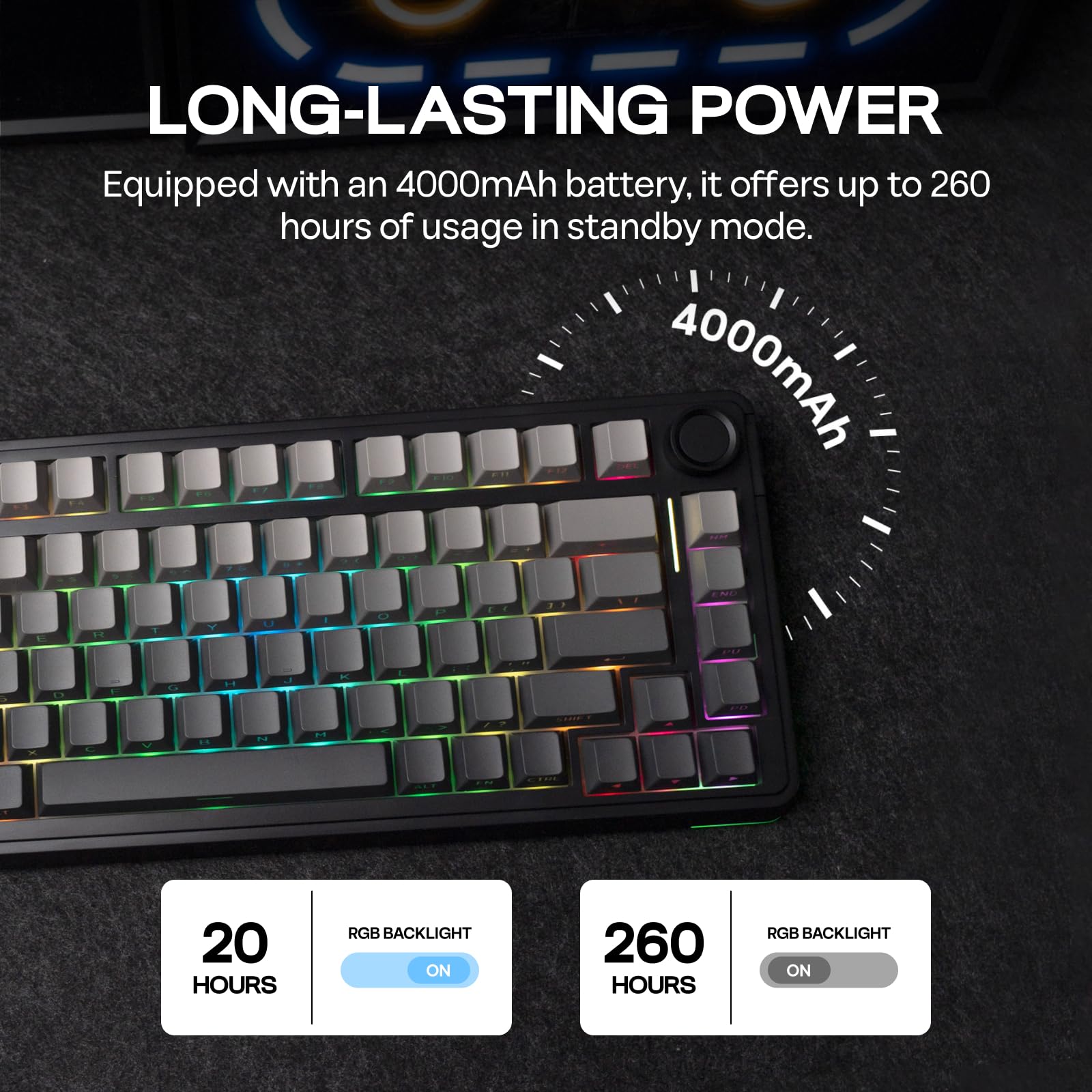 Amazon.com: EPOMAKER EA75 75% RGB Gaming Mechanical Keyboard
