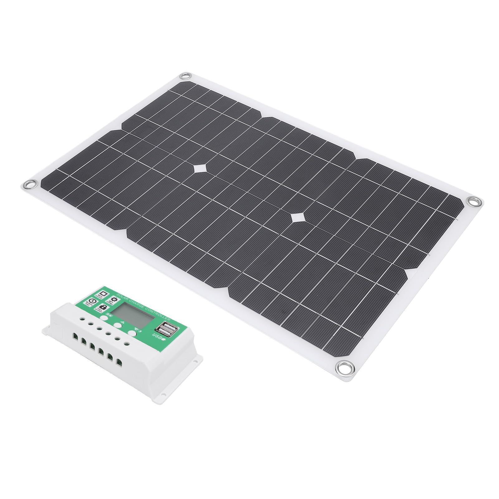 Fafeicy Kit per Pannelli per Animali Domestici da 20 W Kit di Pannello Solare USB -Parte USB Resistente