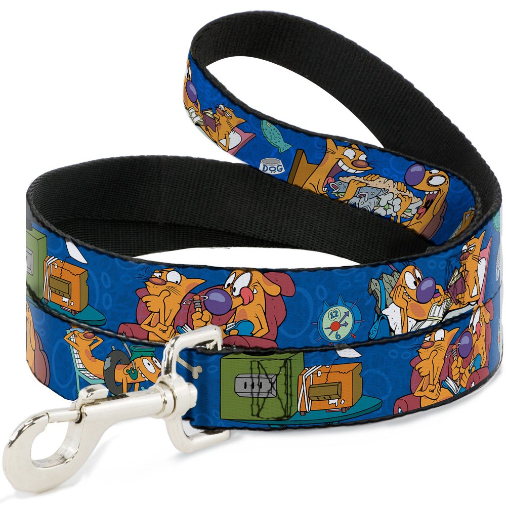 Buckle-DownBuckle-Down "CatDog Hanging Out Poses Blue Pet Leash, 6'-1.5"