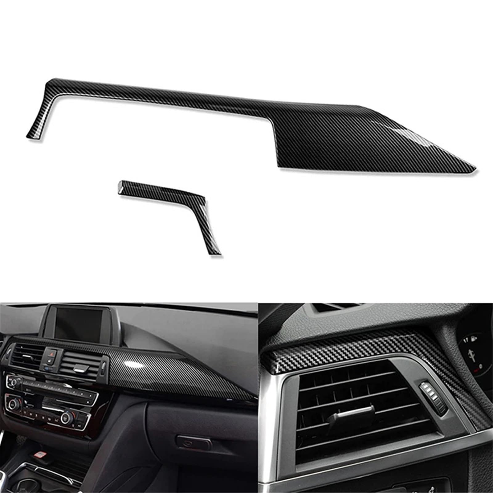 Folia na panel‌ Okleina skrzynia biegów‌ Osłona panelu konsoli środkowej samochodu z włókna węglowego, pasuje do BMW 3GT F34 2013-2019, pasuje do serii 3 4 F30 F31 F32