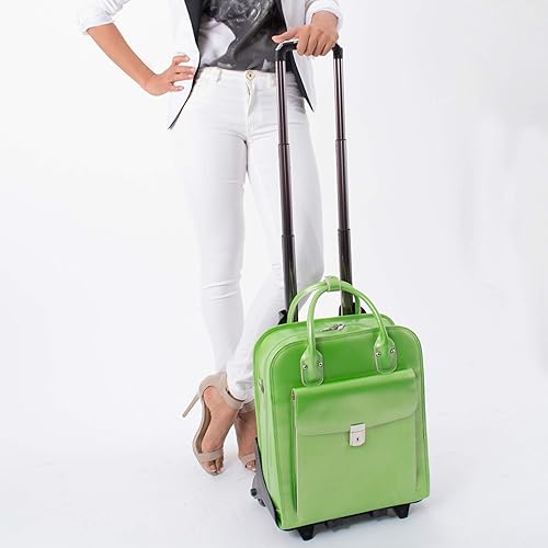 Miniatura 6 de McKleinUSA, W Series, LA Grange, cuero de vaca de grano superior, cuero de vaca de 15 pulgadas, vertical, patentado, desmontable, maletín para