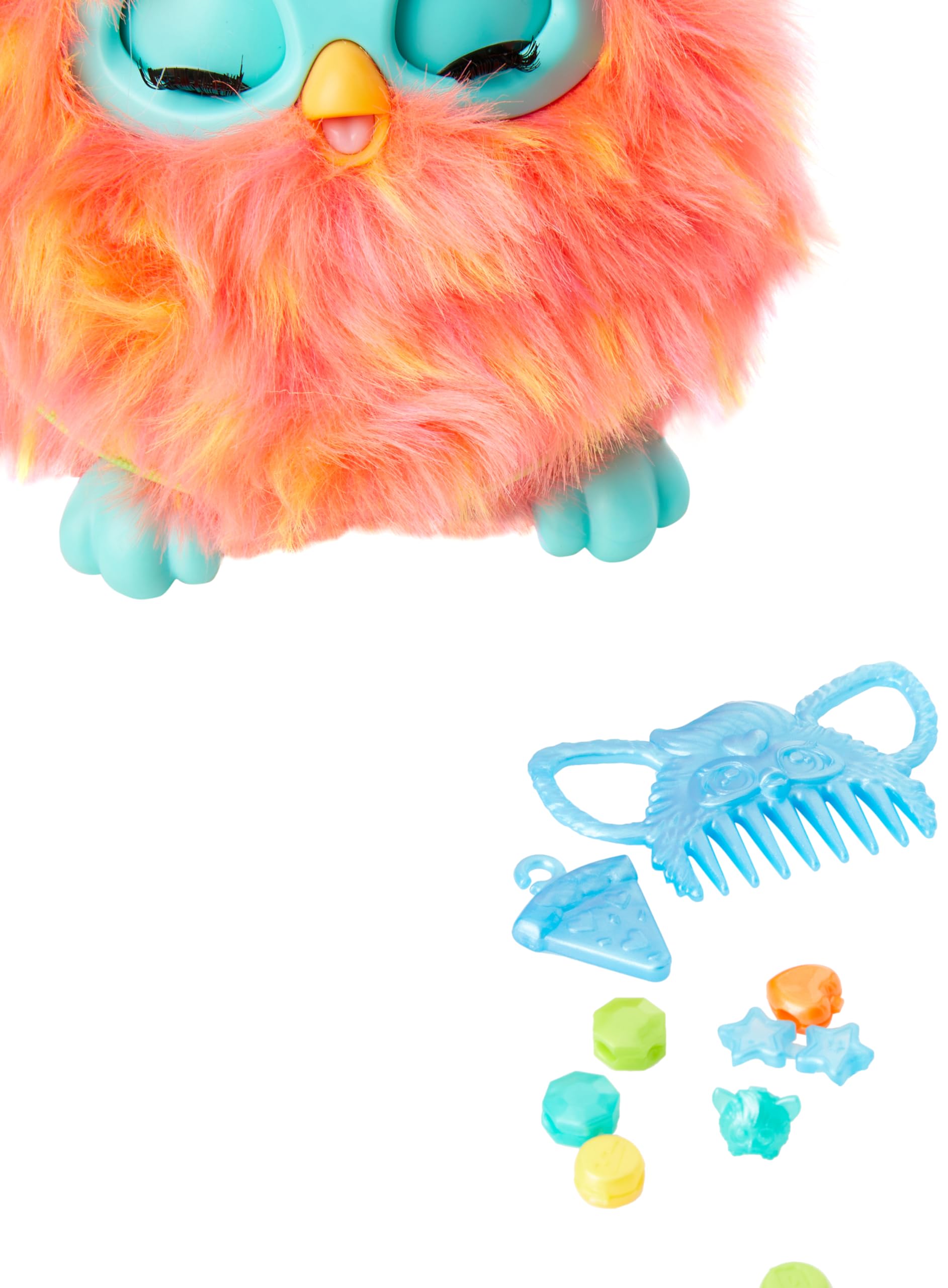 Micrófono Furby Peluche Coral Interactive, versión francesa