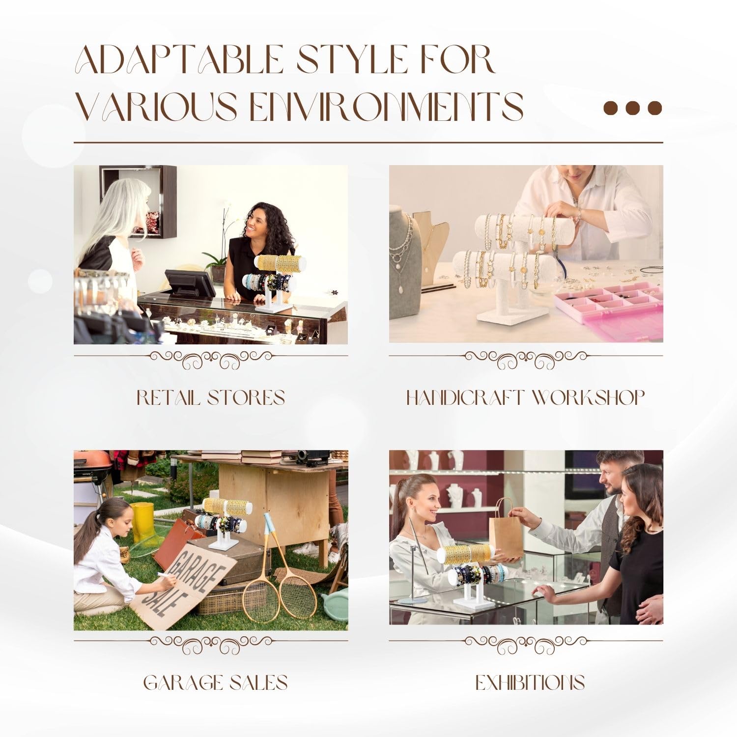 Amazon｜Flexzion ホワイトベルベット ホバリング 2段 Tバー