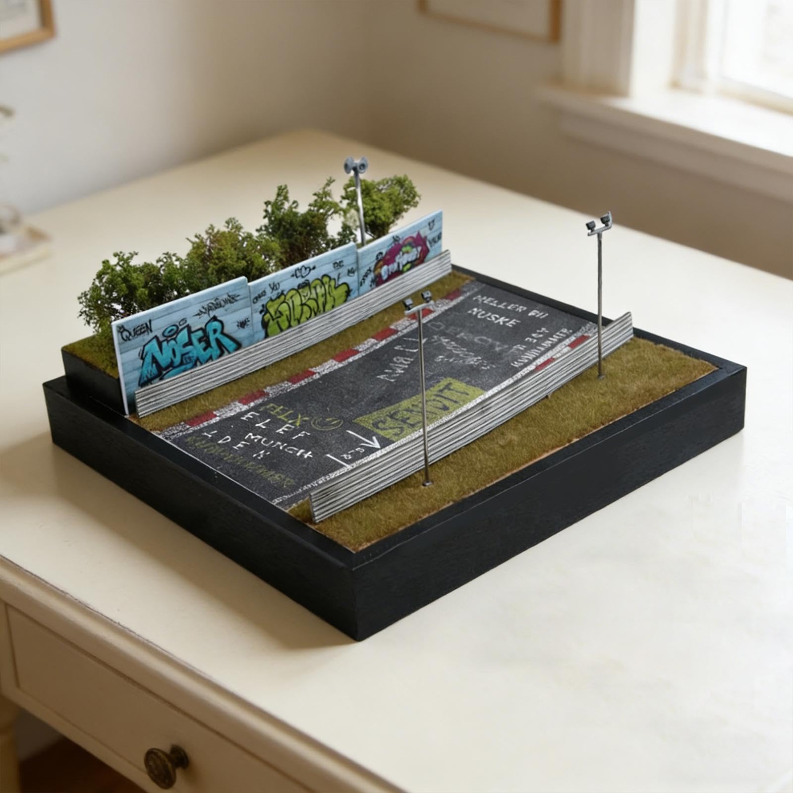 harayaa Ausstellungsständer für Modellautos im Maßstab 1:64, Aufbewahrung für Modellautos, Organizer für Foto-Requisiten, Hintergrund, Diorama, Garage,