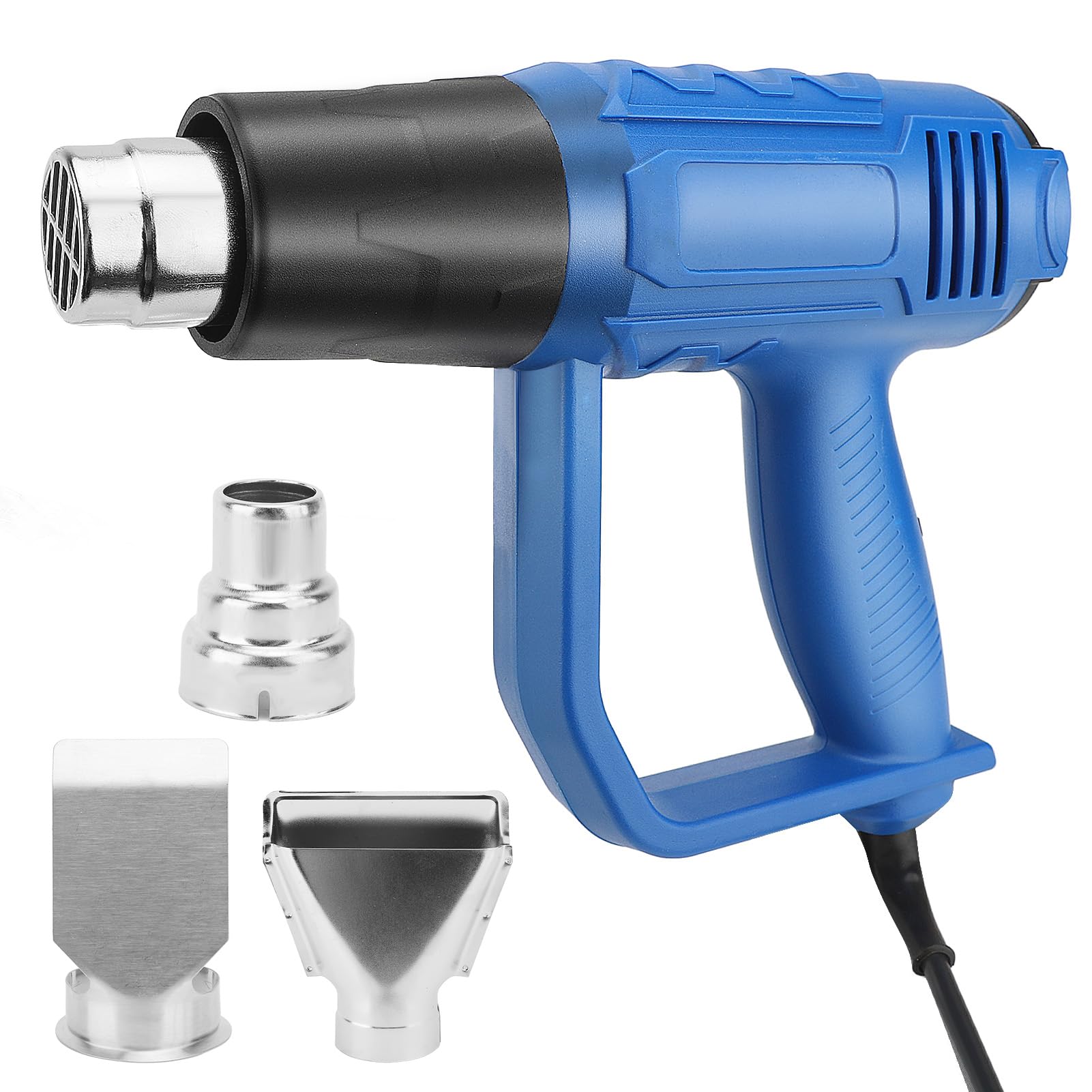 Décapeur Thermique Professionnel 2000w, Pistolet À Air Chaud 300-600℃ Température Réglable Avec Deux Réglages De Vitesse, Réparation De Câble, Sécurité Améliorée, Buse En Acier Inoxydable